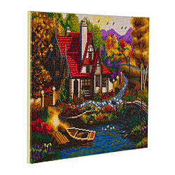 Megacrea Tableau Strass Diamant Crystal Art Cottage 40x50cm - KIT DIAMANT