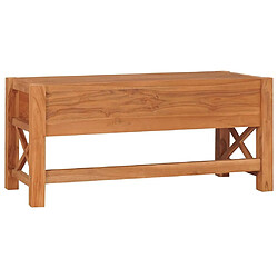 Maison Chic Meuble TV scandinave - Banc TV pour salon 100x40x45 cm Bois de teck -MN26912 pas cher