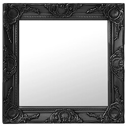 vidaXL Miroir mural style baroque 50x50 cm noir