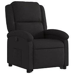 Avis vidaXL Fauteuil inclinable noir tissu