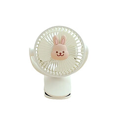 (Blanc) Poussette de Bébé Clip Portable Ventilateur Électrique Accessoires de Couchage pour Enfants