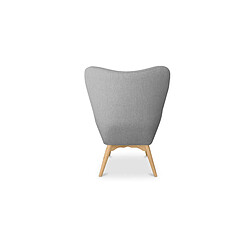 ICONIK INTERIOR Fauteuil avec repose-pieds Kontor - design scandinave Jaune pas cher