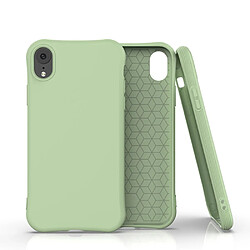 Coque en TPU peau mate vert pour votre Apple iPhone XR 6.1 pouces