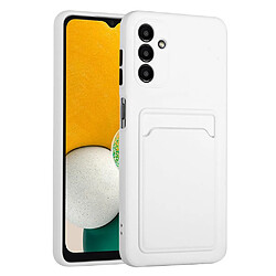 Coque en TPU antichoc avec porte-carte blanc pour votre Samsung Galaxy A13 5G