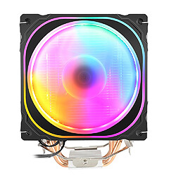 CPU Refroidisseur D'air, 120mm PWM 12V 4 PIN Fan et RGB Ventilateur de Refroidissement Radiateur pour Intel / AMD Cpu pas cher