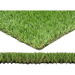 Seegreen Gazon artificiel en rouleau 4m x 1m (Lot de 5) Hauteur 25 mm - Vert pin Vert bambou.