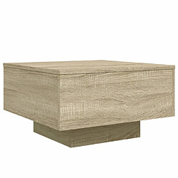 ComfortXL Table Basse Chêne Sonoma 55x55x31 Cm Bois D'ingénierie