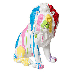 Atmosphera, Createur D'Interieur Statuette Lion 46x60 cm Multicolore - ATMOSPHERA