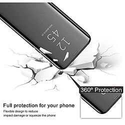 Acheter Htdmobiles Housse pour Samsung Galaxy S24 5G - etui coque portefeuille clear view miroir + film ecran - NOIR