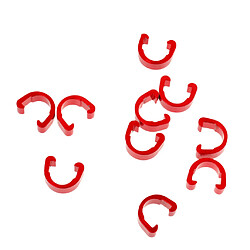 10pcs Cyclisme Mtb Route Vélo Câble C-clips Boucles Guides De Manutention Rouge