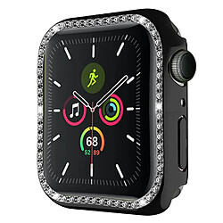 Coque en TPU décoration en strass noir pour votre Apple Watch Series 7 45mm