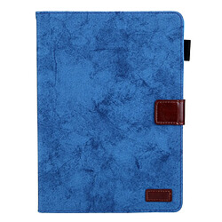 Etui en PU avec fentes pour cartes bleu pour votre Apple iPad 10.2 (2019)