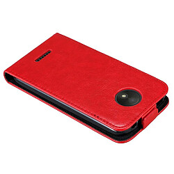 Avis Cadorabo Coque Motorola MOTO C PLUS Etui en Rouge