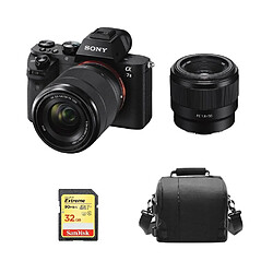 SONY A7 II KIT SEL 28-70MM F3.5-5.6 OSS + SONY SEL 50MM F1.8 F Noir + Sac + Sd 32Go