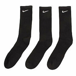 Avis Nike NK Everyday Cush Crew 3PR Chaussettes Mixte Adulte, Noir (black/white), 34 - 38 (Taille fabricant: S)