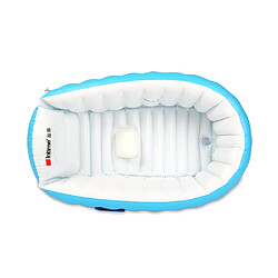 Baignoire gonflable pour bébé nouveau-né, piscine anti-glissante pliable - Bleu