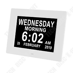 Tech Discount TD® Horloge LED Affichage Calendrier date heure tendance et moderne pour vie quotidienne fonctionnalités multiples affichage photos