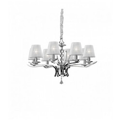 Ideal Lux Suspension Blanche PEGASO 8 ampoules