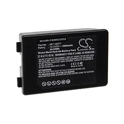 vhbw Batterie compatible avec Brady BMP71 imprimante, scanner, imprimante d'étiquettes (2000mAh, 12V, NiMH)