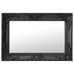 Maison Chic Miroir mural style baroque | Miroir Décoration pour Maison Salle de Bain 60x40 cm noir -GKD56539