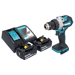 Makita DHP 489 RT Perceuse-visseuse à percussion sans fil 18 V 73 Nm Brushless + 2x batterie 5,0 Ah + chargeur