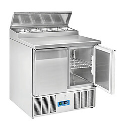 COOLHEAD Saladette Réfrigérée Dessus Comptoir pour Sandwichs 240 L - 2 Portes GN 1/1- Cool Head