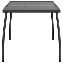 Avis vidaXL Table de jardin anthracite 110x80x72 cm Treillis d'acier