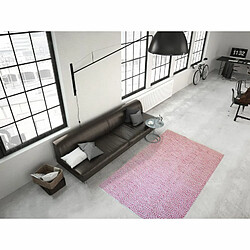 Paris Prix Tapis Rayé Fait Main Aperitif Rose 160 x 230 cm