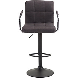 Non Tabouret de bar Lucy V2 tissu noir