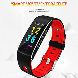 Wewoo Bracelet connecté F10 0,96 pouce TFT couleur écran intelligent IP67 imperméablerappel d'appel de soutien / surveillance de la fréquence cardiaque / de la pression artérielle / du sommeil / Oxymètre rouge