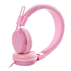 EP05 3.5mm Casque Filaire Avec Micro Casque Pour Téléphone Ordinateur PC Rose pas cher