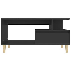 Acheter vidaXL Table basse Noir 90x49x45 cm Bois d'ingénierie