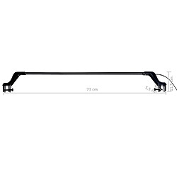 vidaXL Lampe à LED d'aquarium avec pinces 75-90 cm Bleu et blanc pas cher