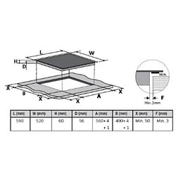 Acheter Table de cuisson à induction 60cm 3 feux 7200w noir - nz63r3727bk - SAMSUNG