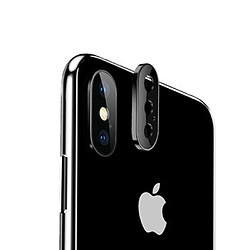 Wewoo Film de verre trempé 10 pcs titane alliage métal lentille caméra protecteur de pour iPhone XS Max Noir