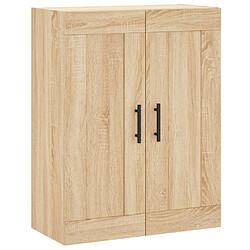 Maison Chic Armoire murale,Meuble de Rangement,Armoire Suspendue chêne sonoma 69,5x34x90 cm bois d'ingénierie -MN88697