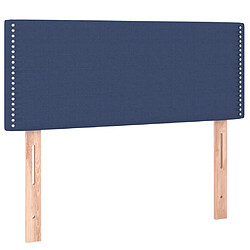 vidaXL Tête de lit Bleu 80x5x78/88 cm Tissu