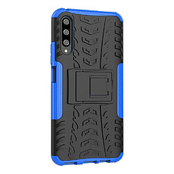 Wewoo Coque Renforcée Pour Huawei Honor 9X Pro Texture de pneu TPU + PC Antichoc avec support bleu