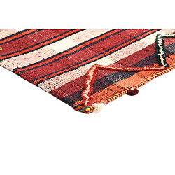 Vidal Tapis de laine 201x144 rouge Jajim pas cher