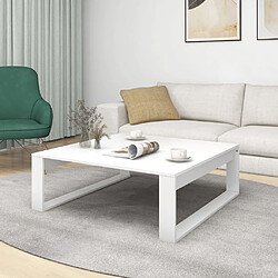 Avis Maison Chic Table basse pour salon | Table à café Blanc 100x100x35 cm Aggloméré -GKD39625