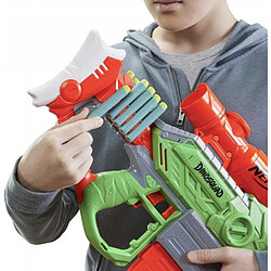 Hasbro Pistolet Blaster Motorisé Dinosquad Rex-Rampage avec Viseur et 20 Fléchettes Rouge pas cher