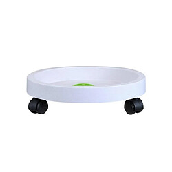 Wewoo Plateau universel de roues rondes de support en plastique blanc