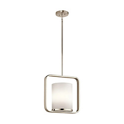 Elstead Lighting Suspension City Verre Nickel poli