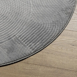 Avis vidaXL Tapis IZA poils courts style scandinave gris Ø 120 cm