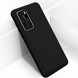 Avizar Coque Huawei P40 Silicone Semi-rigide Finition Soft Touch Noir