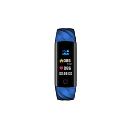 Bluetooth Smart Watch avec moniteur de fréquence cardiaque, Fitness Tracker bleu