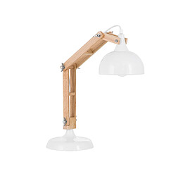 Beliani Lampe de bureau SALADO Blanc