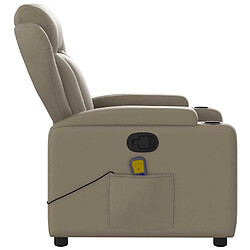 Acheter vidaXL Fauteuil de massage inclinable Cappuccino Similicuir