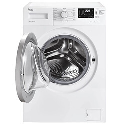 Lave-linge hublot 8kg 1400 tours/min - WTV8712BS1W - BEKO pas cher