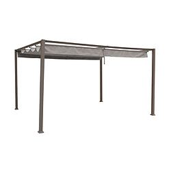 Avis Tonnelle de jardin en aluminium noisette Palmeira - 4 x 3 m - Hespéride